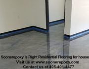 Epoxy kitchen floor residential|Polished Concrete Floors in Norman Ok