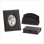 Fashionable Leather-look Desk Accessories only at $20.97